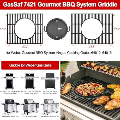 GasSaf 7421 Gourmet BBQ System Griddle - Image 5