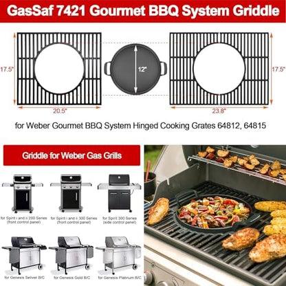 GasSaf 7421 Gourmet BBQ System Griddle - Image 5