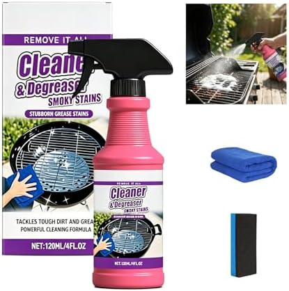 2026 Upgrade Fast Acting Heavy Duty Grill Degreaser Spray Set Multi Grill by Unknown