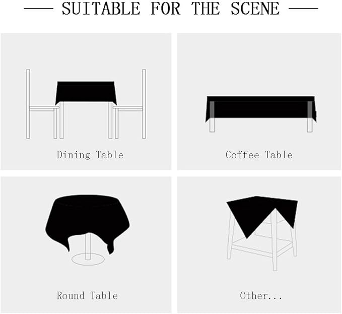 Pahajim Rustic Linen Tablecloth Cotton Rectangle Table Cloth for Kitchen Dining with Tassel Plaid Waterproof Tablecloths Rectangle/Oblong,55''x79'',4-6 Seats