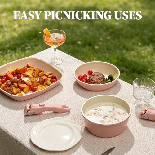 Ceramic Cookware Set Non Stick 23Pcs Pots and Pans Set Non Toxic - Image 7