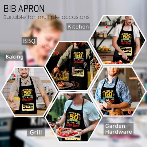 Funny Aprons for Men Birthday Gifts for Men Dad Grilling BBQ - Image 4