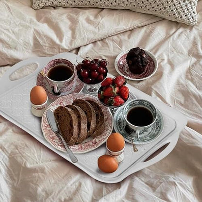 LEHAHA Large White Melamine Serving Tray - Image 4