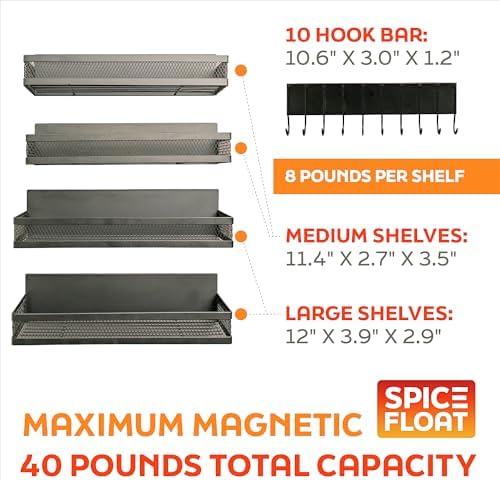Houseify Spice Float Magnetic Spice Racks - Image 2