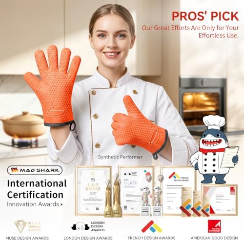 MAD SHARK Silicone Oven Mitts - Image 6