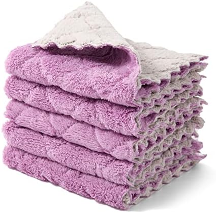 kimteny Microfiber Dish Cloths for Washing Dishes 5 Pack by kimteny