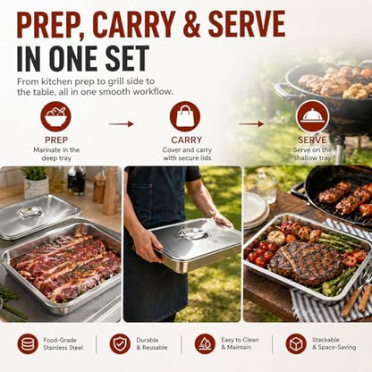 Grill Prep & Serve Tray Set - Image 4