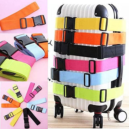 2 Pack Suitcase Belts, Adjustable Luggage Straps, Bright Colors Travel Packing - Image 5
