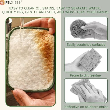 Silver Microfiber Scrubbing Pads, Non-Scratch - Image 2