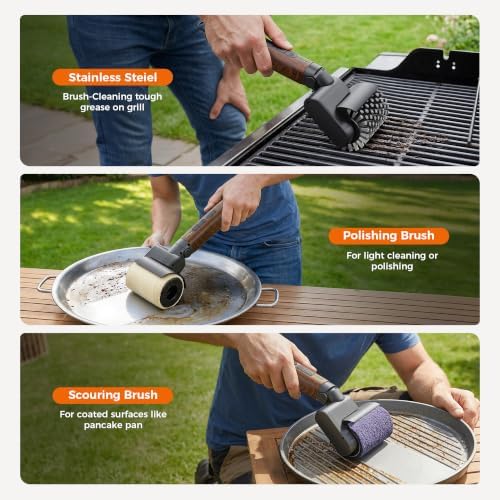 Electric Grill Brush, High Torque Rechargeable BBQ Grill Griddle Cleaner - Image 6