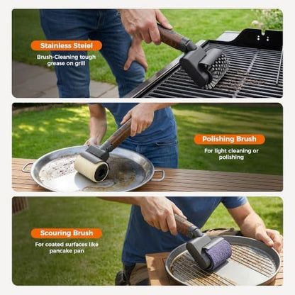 Electric Grill Brush, High Torque Rechargeable BBQ Grill Griddle Cleaner - Image 6