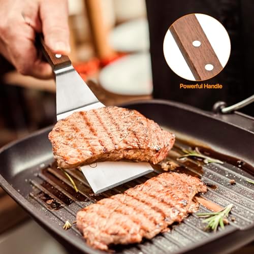 2 Pcs Stainless Steel Spatula Turner - Image 6