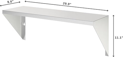 KoolMore 30 in. Front Shelf for Outdoor Commercial BBQ Grill in Stainless-Steel (KM-CG-FS30)