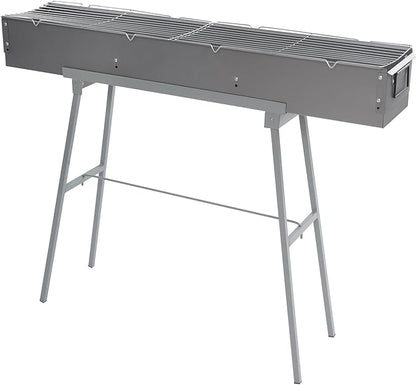 Charcoal Grills Portable Commercial BBQ Grill, Hibachi BBQ Lamb Skewer Folding Camping Barbecue Grill for Outdoor Backyard Party Picnic Cooking