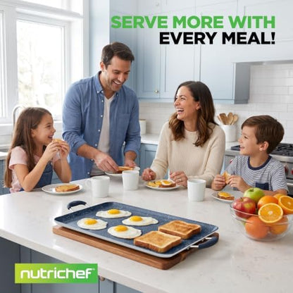 NutriChef Double Burner Griddle | Flat Top Griddle - Image 6