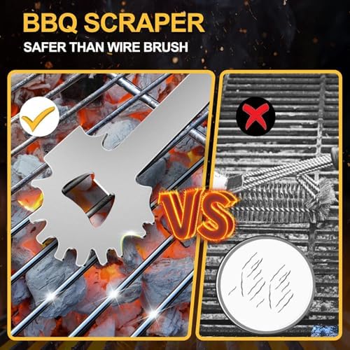 2 BBQ Grill Scraper, Stocking Stuffers - Image 5