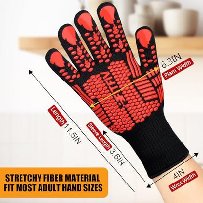BBQ Gloves, 1472°F Heat Resistant - Image 2