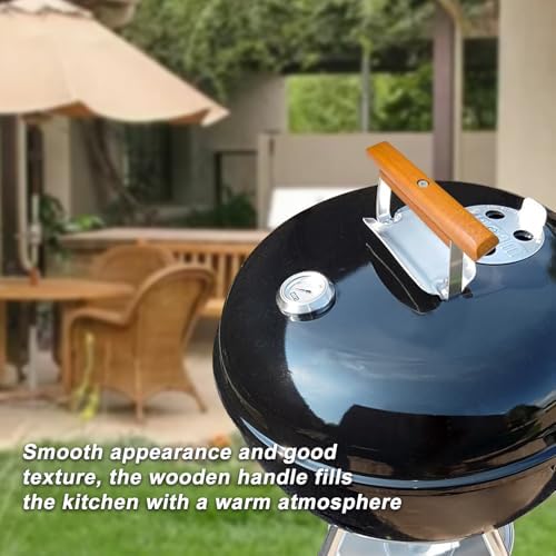 3Pcs Cherry Wood Weber Grill Handle Replacement, Cool Touch Parts - Image 6