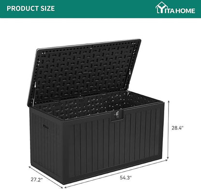 YITAHOME XL 180 Gallon Large Deck Box | Outdoor Storage - Image 4