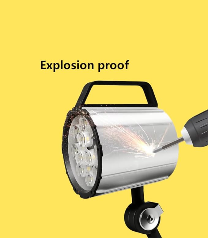 12W Explosion Proof Light 24V Waterproof LED Work Light for Lathe, CNC Milling Machine, Drilling Machine Adjustable Aluminum Alloy Long Arm (12)