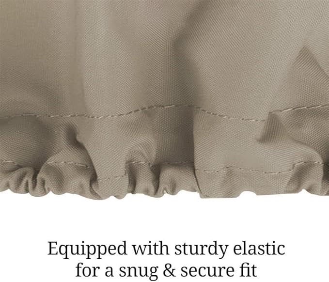 Covers & All Rectangle Table Top Cover, 12 Oz Waterproof UV & Weather Resistant Patio Table Cover, Outdoor Table Cover for Patio Furniture (85" L x 40" W x 5" H, Beige)