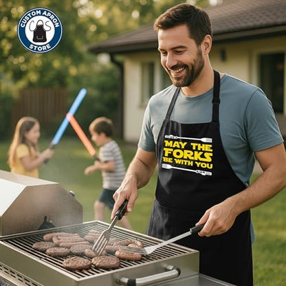 Adult Cooking Apron | May The Forks Be - Image 4