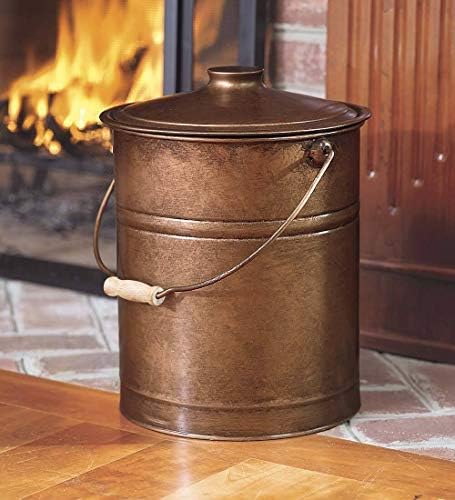 Plow & Hearth 3 Gallon Black Large Ash Bucket - Image 2