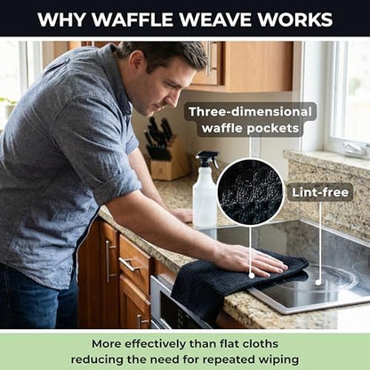 Black Cotton Cleaning Rags For Housekeeping - Image 5