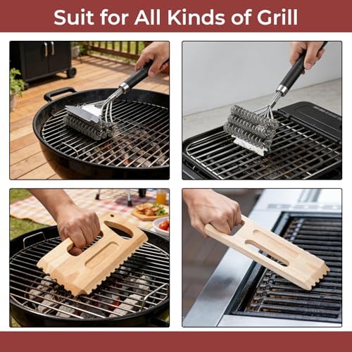 Grill Brush and Scraper Grill Grate Cleaner - Image 6