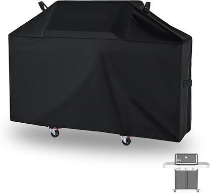 63 Inch Grill Cover for Weber Genesis 300 Series, for New 2022 Genesis 300 Gas Series 3 Burner Grill, Waterproof BBQ Gas Grills Cover, 7757 Grill Cover for Weber 3 Burner Grills