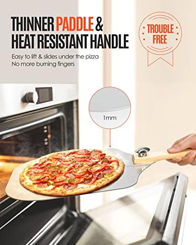 Mooues Pizza Peel Aluminum 17 inch Pizza Spatula - Image 2