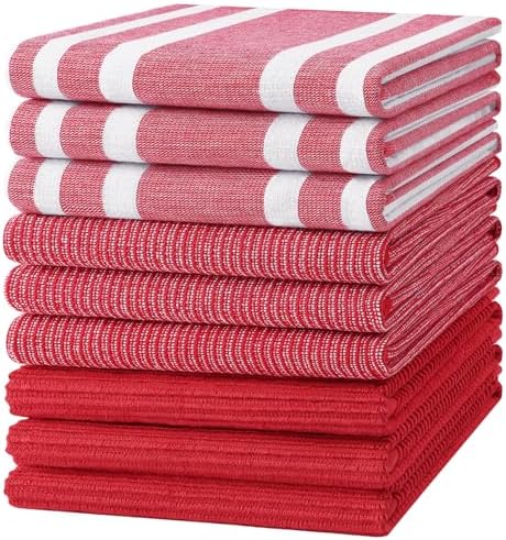Homaxy Cotton 380 GSM Premium Kitchen Towels, 9 Pack by Homaxy
