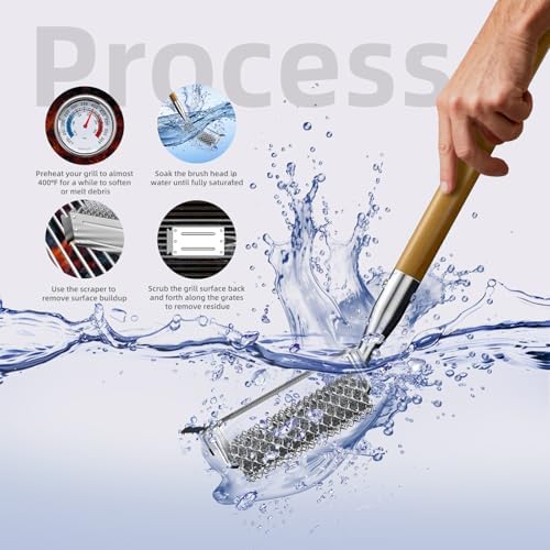 HOUSE AGAIN Grill Brush and Scraper Bristle Free - Image 6