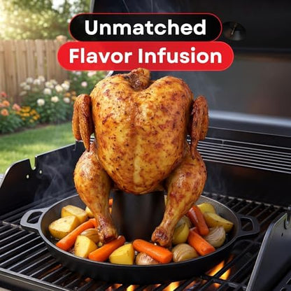 Cast Iron Vertical Chicken Roaster - Image 3