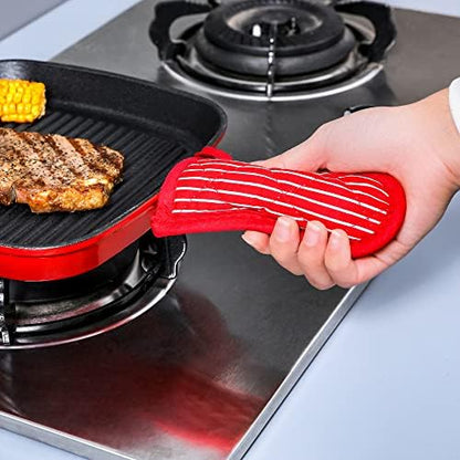 Cast Iron Skillet Handle Covers, Pot Handle Covers Heat Resistant, Pot Holders - Image 3