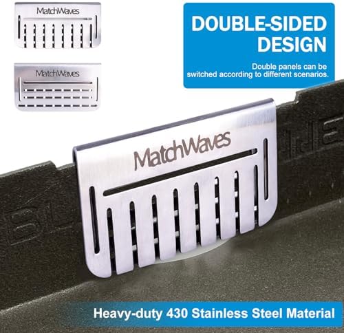 Grease Gate Blocker for Blackstone Griddle, Mesh Screen for Blocking Food from - Image 4