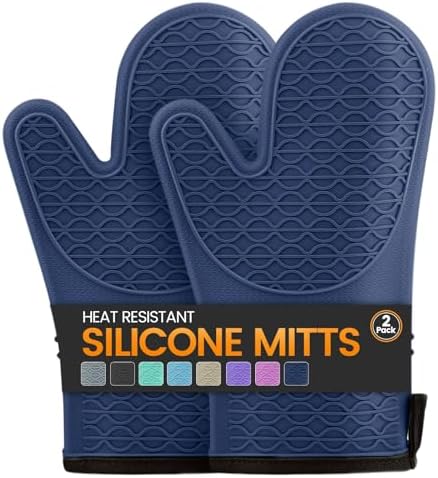 Silicone Oven Mitts, Heat Resistant 2PCS Oven Mitts by Unknown