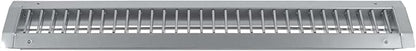 Repa Market 25" x 3" Inch Air Grille for Round Spiral Ducts - Adjustable Double Louvre Blade - Galvanized Ventilation Cover - Side Fit Round Surface Canal Ducting from 7" to 15.75" Inches
