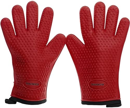 KITCHEN PERFECTION Silicone Smoker BBQ Gloves by Kitchenperfection