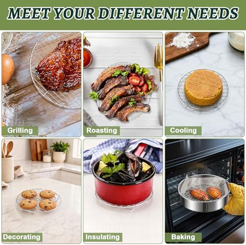 P&P CHEF Round Cooking Rack, Cooling Rack - Image 5