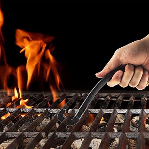 Grill Grate Lifter Cast Iron Universal Cooking Grid Lifter - Image 2