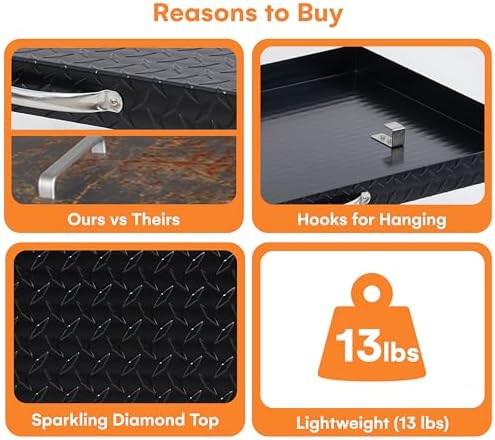 Flybold 28 Inch Blackstone Griddle Hard Cover, Aluminum Flat Top Grill Lid - Image 5