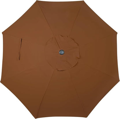 9' Outdoor Patio Umbrella, Outdoor Table Umbrella, Yard Umbrella, Market - Image 4