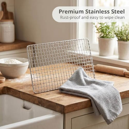 24 PCS 12 "x 8" Disposable Grill Rack Grids, BBQ Roasting Rack - Image 5