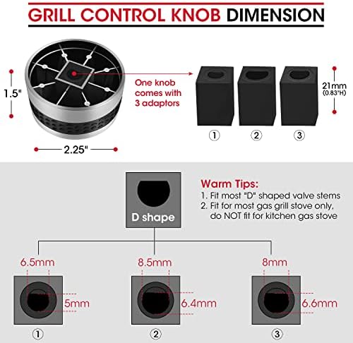 Unicook Grill Control Knobs for BBQ Grills - Image 2