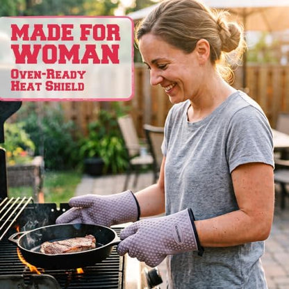 KITCHEN PERFECTION Silicone Smoker BBQ Gloves - Image 2