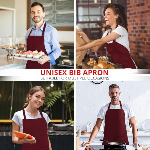 Utopia Kitchen Bib Aprons 2 Pack Adjustable - Image 5