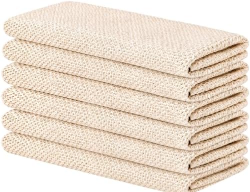100% Cotton Waffle Weave Kitchen Dish Cloths, Ultra Soft Absorbent Quick Drying by FreeNook