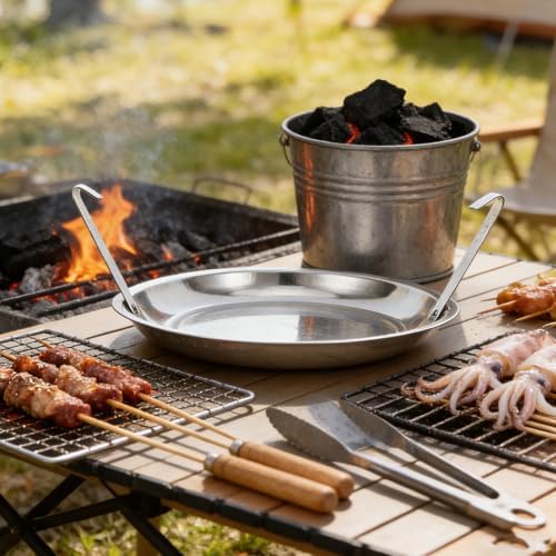 Metal Ash Pan for Charcoal Grill Cleanup Outdoor Barbecue - Image 6