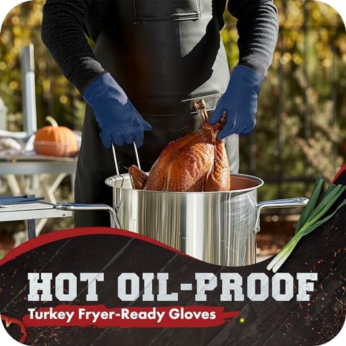 KITCHEN PERFECTION Silicone Smoker BBQ Gloves - Image 4